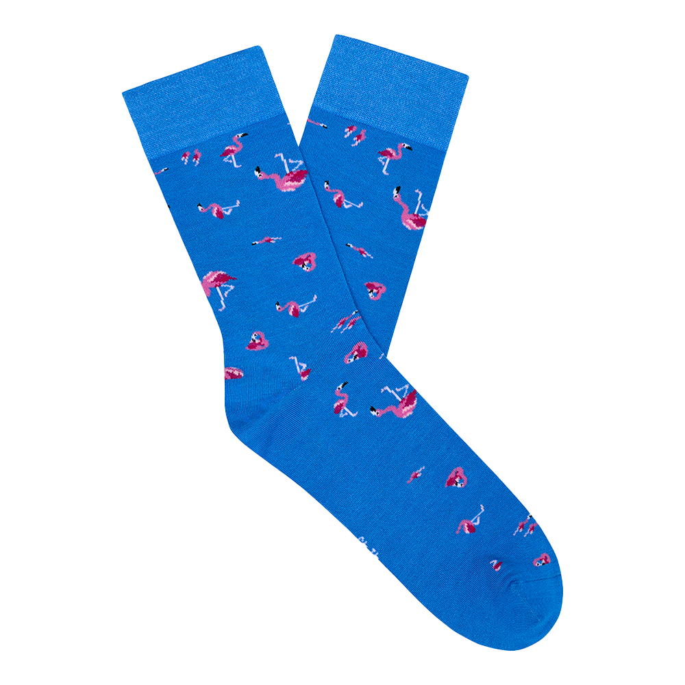 Blue Flamingo Boxer & Socks Bundle