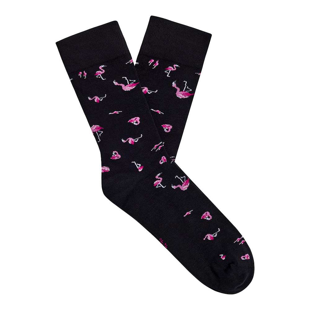Black Flamingo Boxer & Socks Bundle
