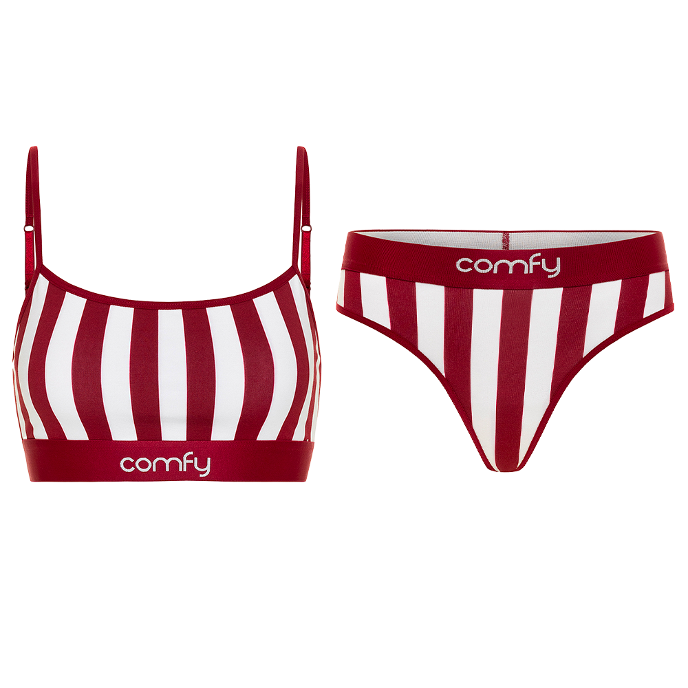 Red Stripe Top & String Bundle
