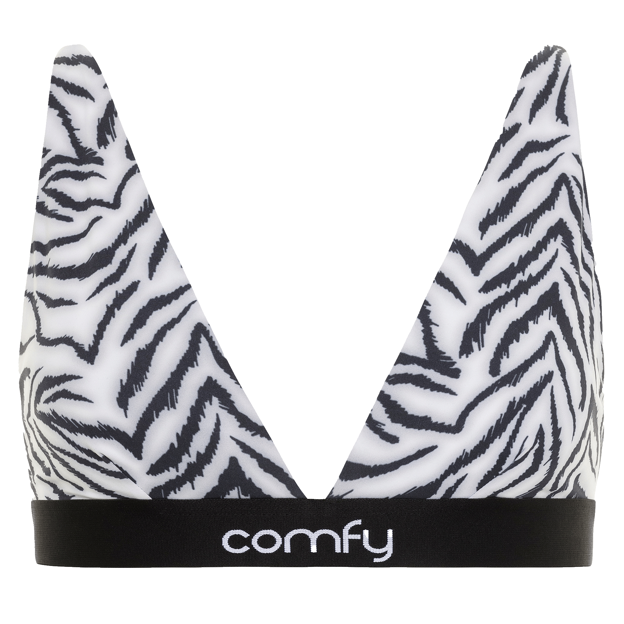Zebra Plunge Bralette & Cheeky (2x) bundle