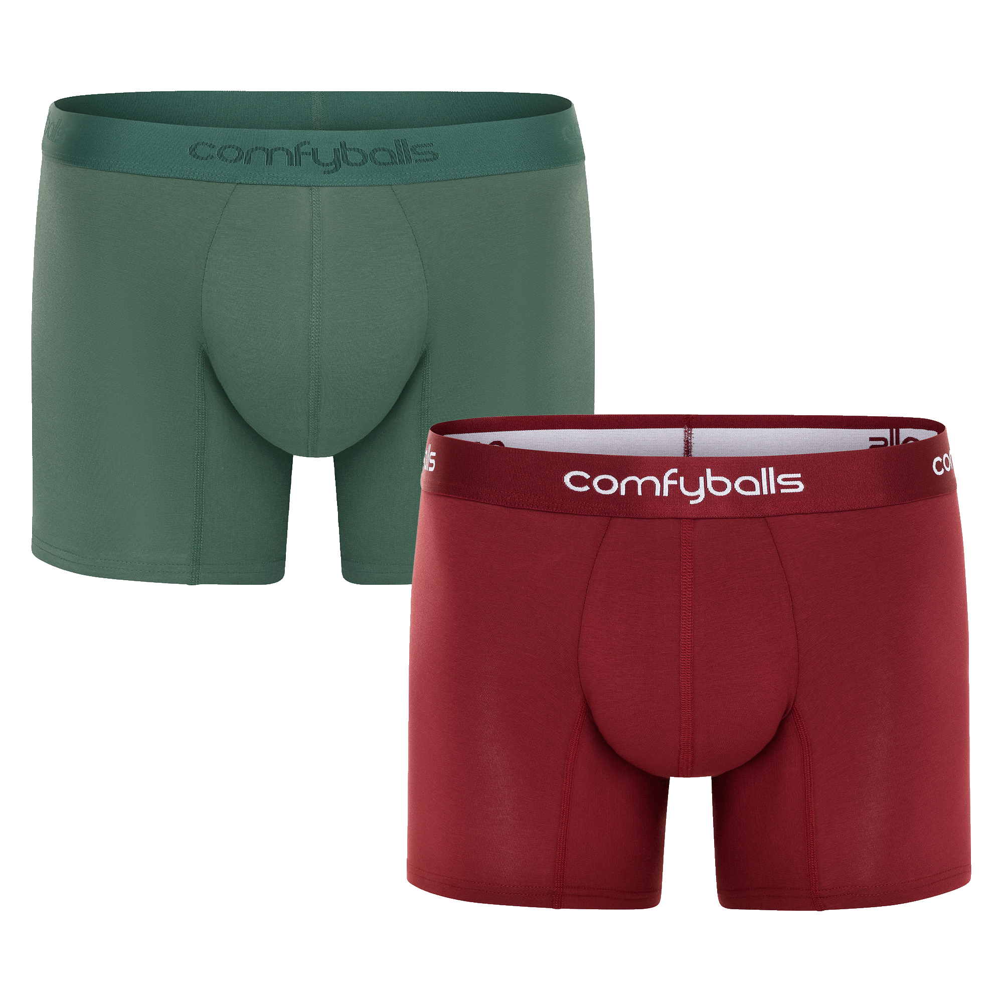 Red & Ghost Moss Boxers Duo LONG
