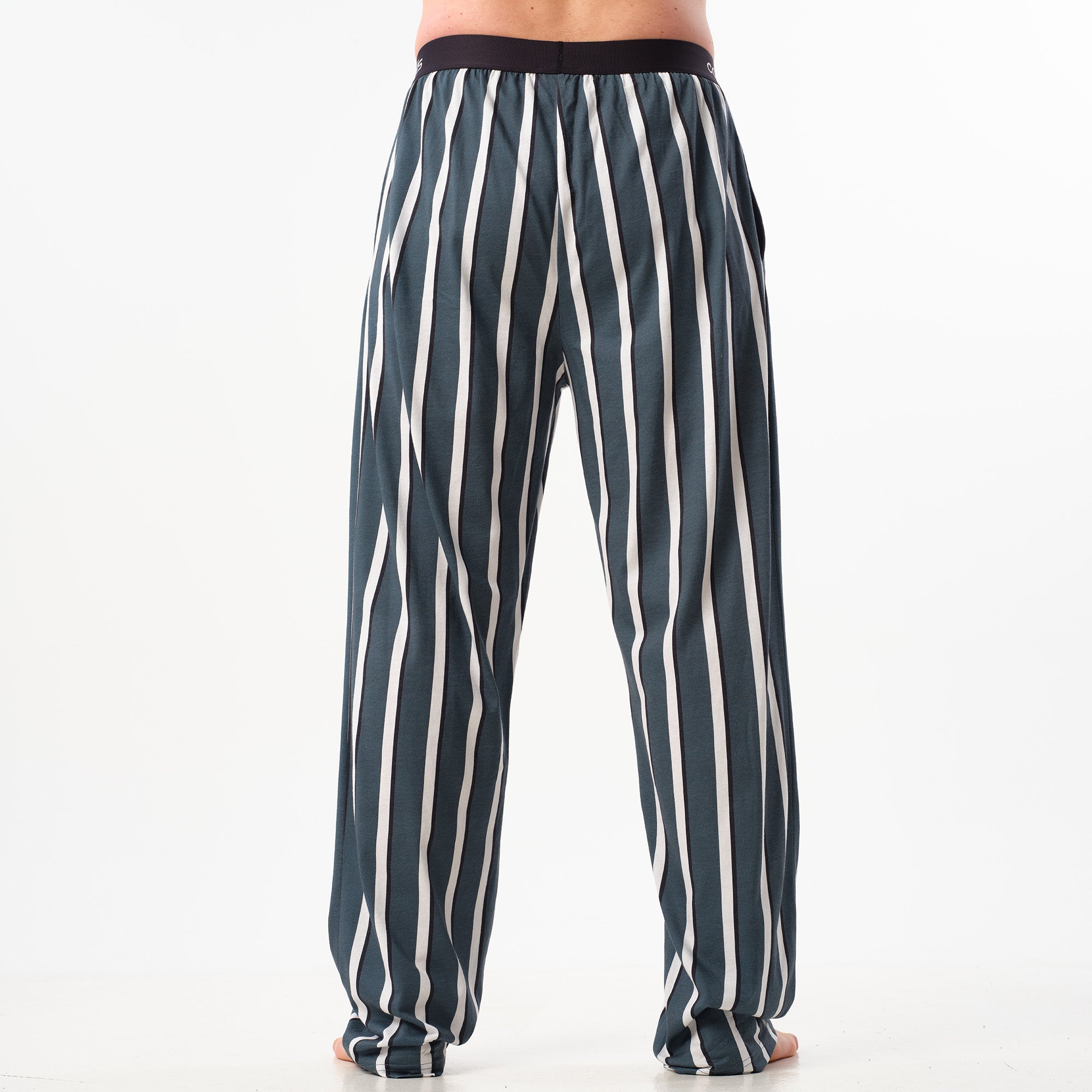 Dusty Blue Striped Pyjama & Tee Bundle