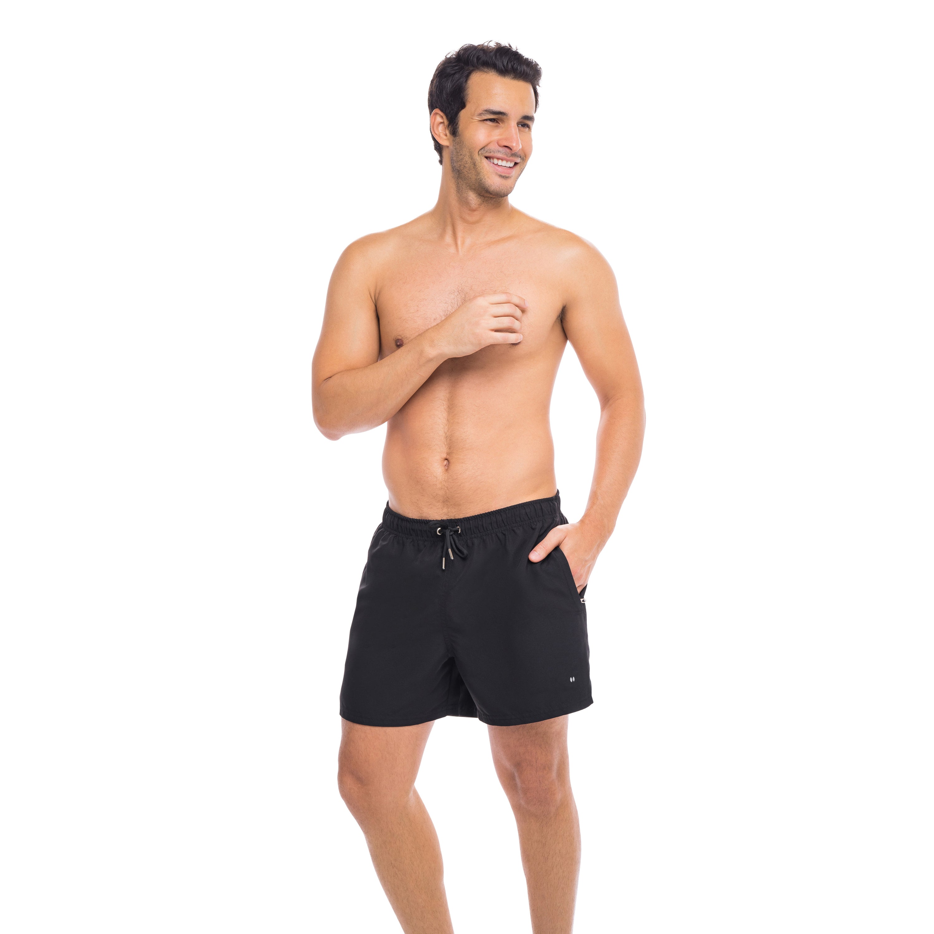 Pitch Black Swim Trunks