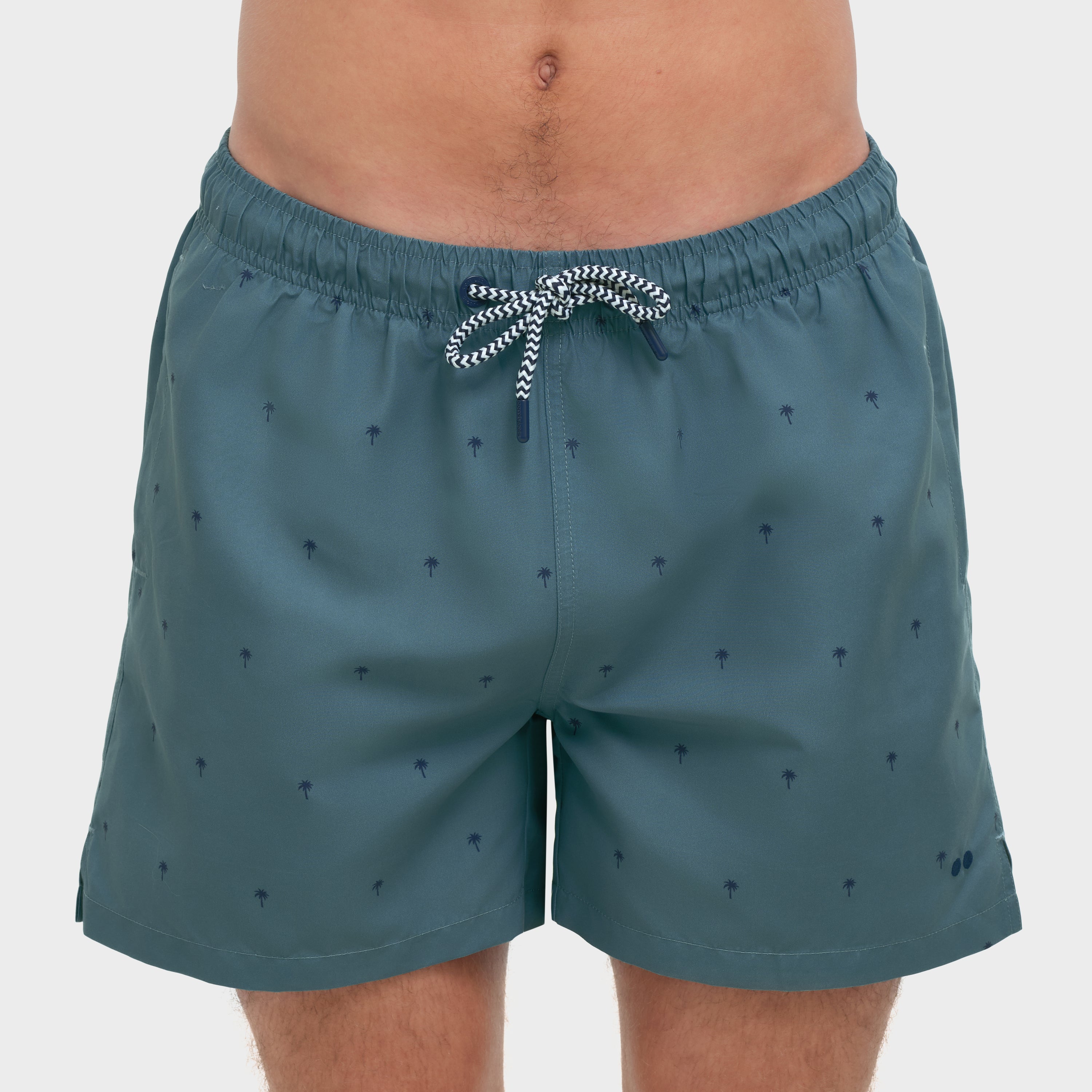 Blue Tropical Swim Trunks