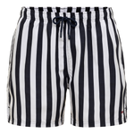 Navy Stripe Swim Trunks