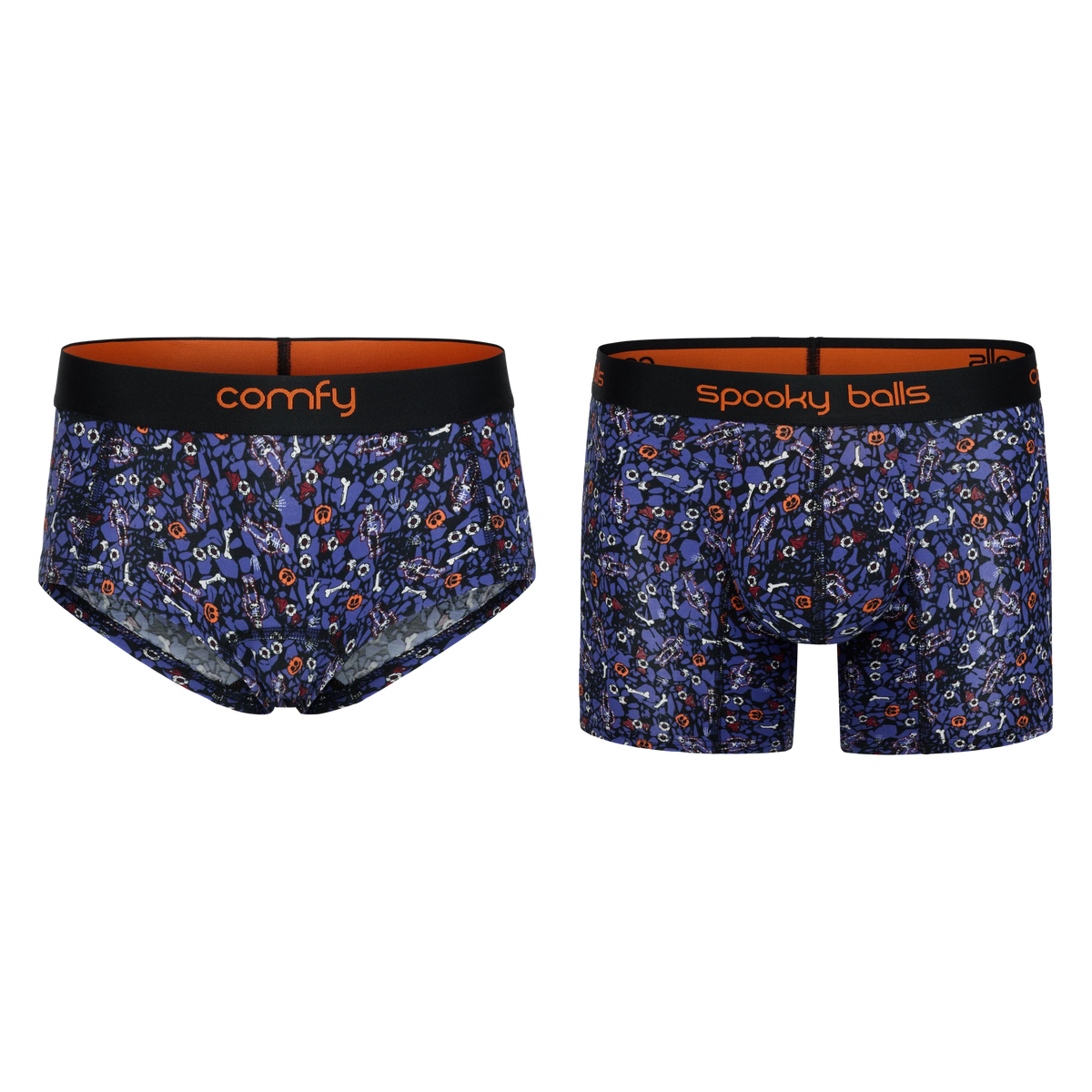 fit:regular | qty:1x | menge:1x | Spooky Balls Him & Her Hipster Long