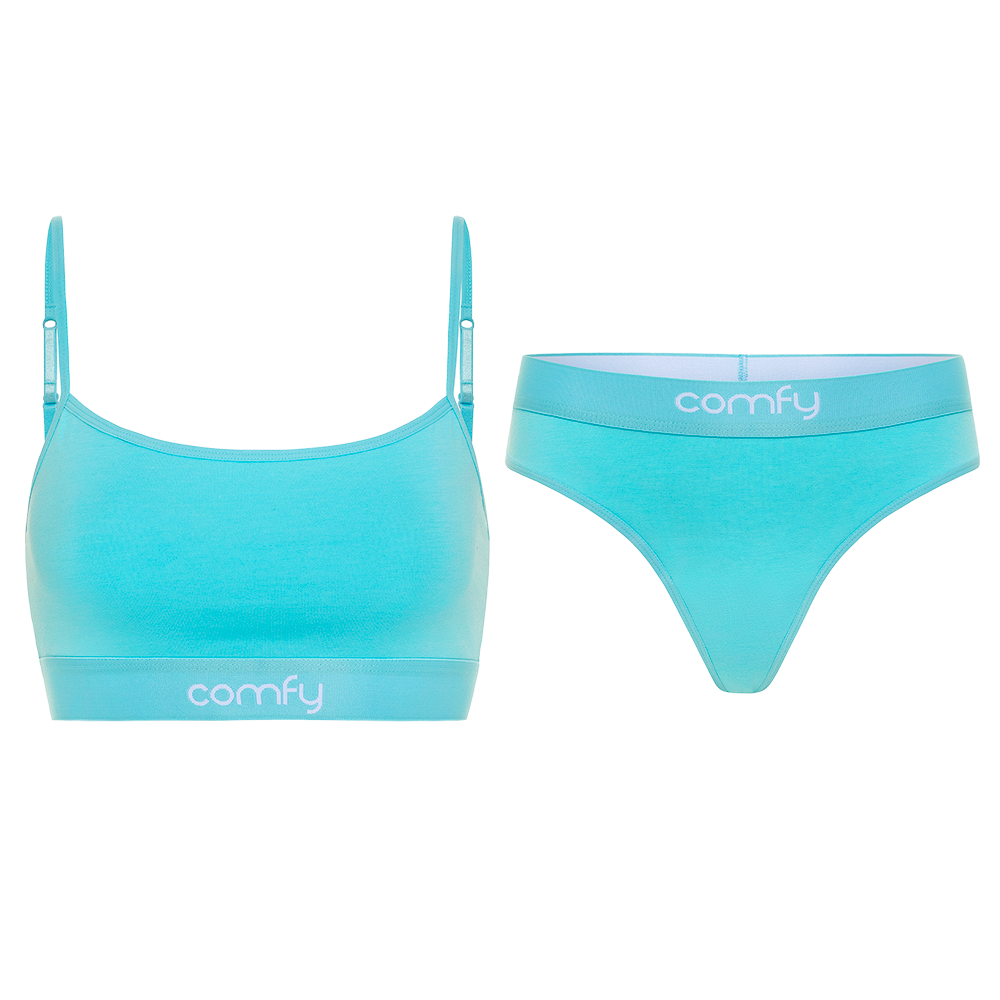 Sky Blue Top & String Bundle