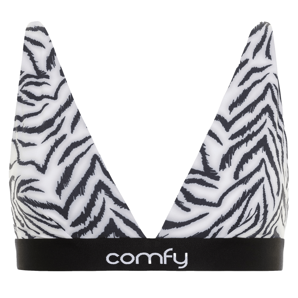 Zebra Plunge Bralette & Cheeky (2x) bundle