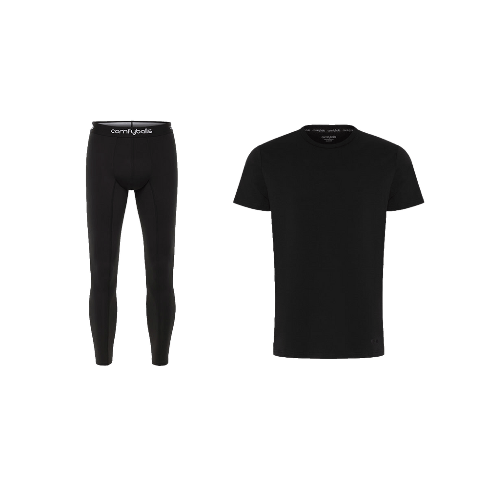 Black Long John & Tee Bundle