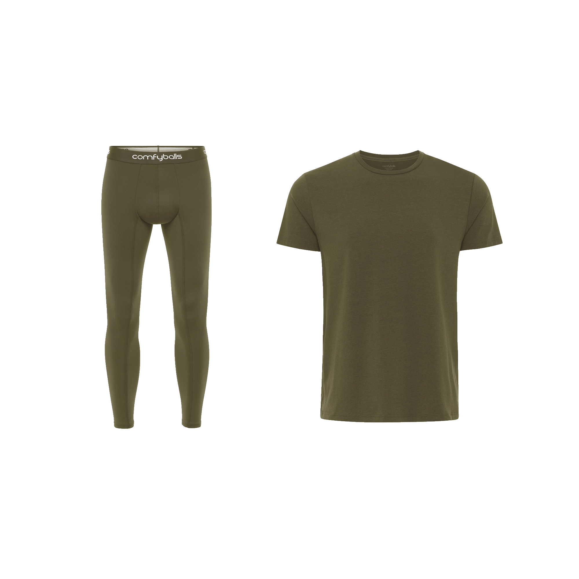 Olive Green Long John & Tee Bundle