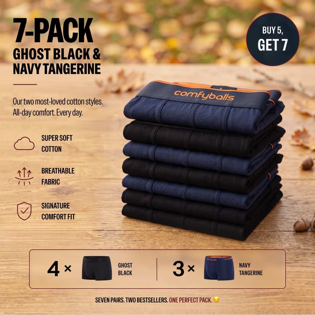 Cotton 7-Pack – Buy 5 Get 7