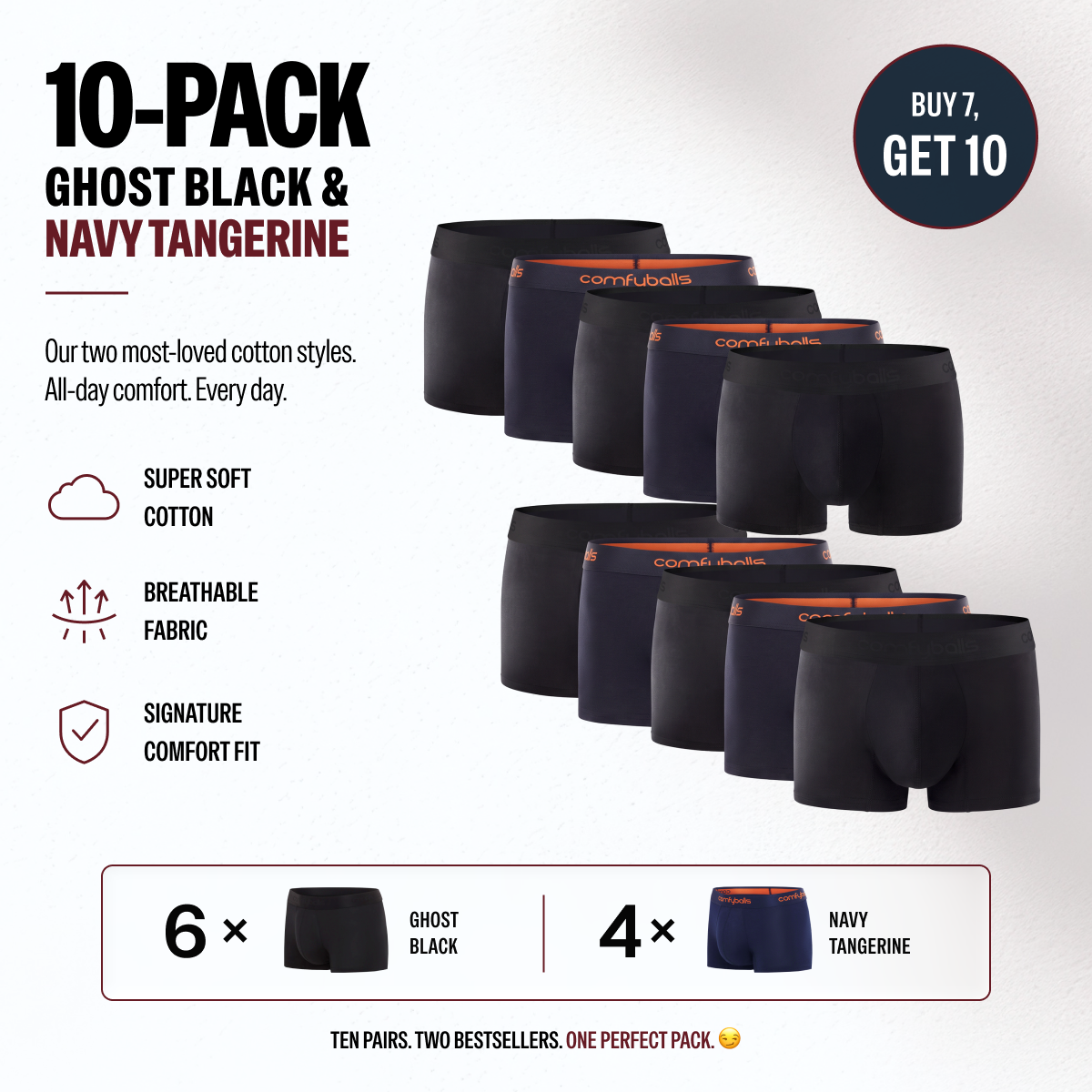 Cotton 10-Pack – Buy 7 Get 10
